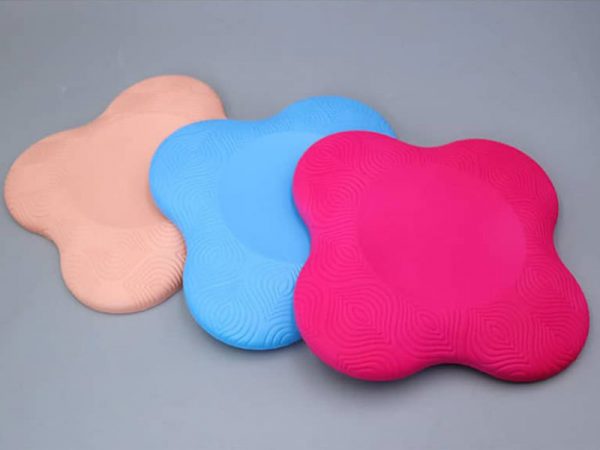 YOOQ accessoires pads bleu pastel pêche fuchsia yoga fitness