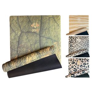 tapis de yoga terre sauvage nouvelle collection YOOQ leopard sable ou kaki