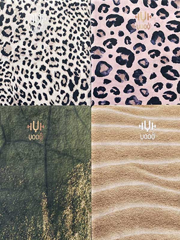 YOOQ tapis sport 3mm 4 designs collection terre sauvage design caoutchouc naturel
