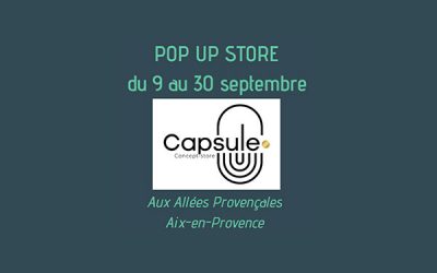 Retrouvez YOOQ chez Capsule, le Concept Store d’Aix-En-Provence, jusqu’au 30 septembre 2022 !